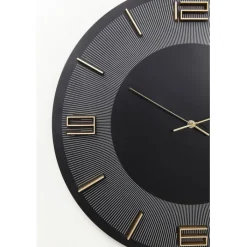 Horloge murale Leonardo noir/doré Ø49cm><noscript><img width=