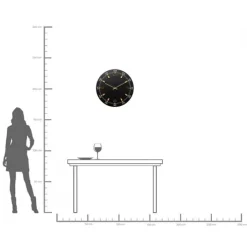 Horloge murale Milk Bar noir Ø60cm><noscript><img width=