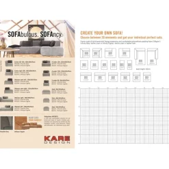 Infinity 2-places 80 Elements gris>KARE Design