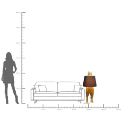 Lampadaire Alpaca doré 108cm><noscript><img width=