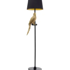 Lampadaire Animal Parrot doré 176cm><noscript><img width=