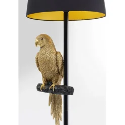 Lampadaire Animal Parrot doré 176cm><noscript><img width=
