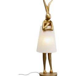 Lampadaire Animal Rabbit or/blanc 150cm>KARE Design
