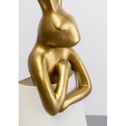 Lampadaire Animal Rabbit or/blanc 150cm><noscript><img width=