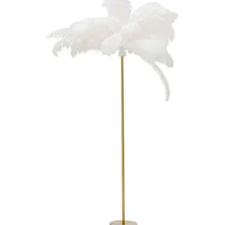 Lampadaire Feather Palm blanc 165cm><noscript><img width=