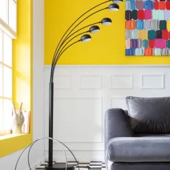 Lampadaire Five Fingers noir mat><noscript><img width=