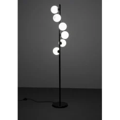 Lampadaire Scala Balls Milky noir 160cm><noscript><img width=