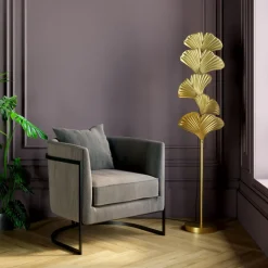 Lampadaire Yuva doré 160cm>KARE Design Clearance