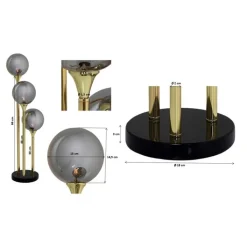 Lampe à poser Al Capone Tre 83cm><noscript><img width=