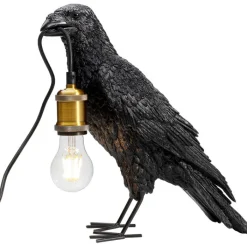 Lampe à poser Animal Crow noir mat 34cm><noscript><img width=