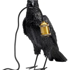 Lampe à poser Animal Crow noir mat 34cm><noscript><img width=