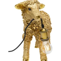 Lampe à poser Animal Flower Sheep doré 36cm><noscript><img width=
