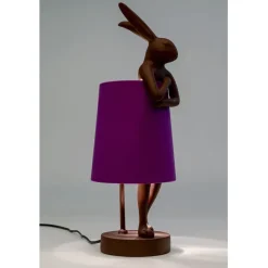Lampe à poser Animal Rabbit rouge/violet 50cm><noscript><img width=