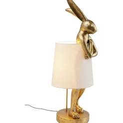Lampe à poser Animal Rabbit doré/blanc 88cm><noscript><img width=