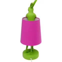 Lampe à poser Animal Rabbit vert/fuchsia 50cm><noscript><img width=