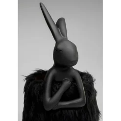 Lampe à poser Animal Rabbit Fur noir/doré 68cm><noscript><img width=