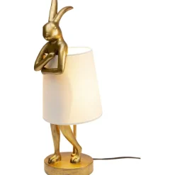 Lampe à poser Animal Rabbit doré/blanc 50cm><noscript><img width=