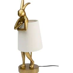Lampe à poser Animal Rabbit doré/blanc 50cm><noscript><img width=