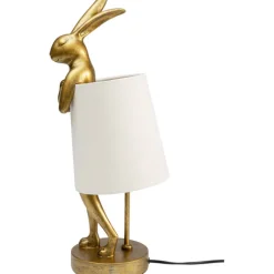 Lampe à poser Animal Rabbit doré/blanc 50cm><noscript><img width=