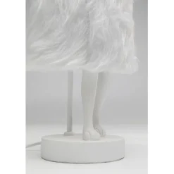 Lampe à poser Animal Rabbit Fur blanc/argenté 50cm><noscript><img width=