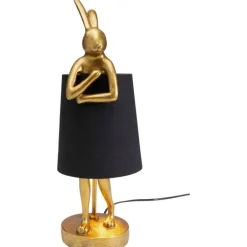 Lampe à poser Animal Rabbit doré/noir 50cm>KARE Design Outlet
