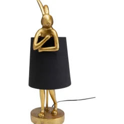 Lampe à poser Animal Rabbit doré/noir 50cm><noscript><img width=
