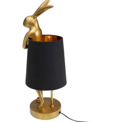 Lampe à poser Animal Rabbit doré/noir 50cm><noscript><img width=