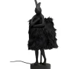 Lampe à poser Animal Rabbit Fur noir/doré 50cm>KARE Design Hot