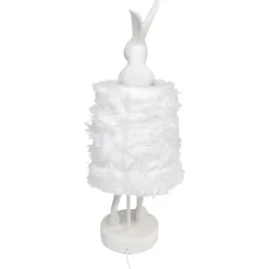 Lampe à poser Animal Rabbit Fur blanc/argenté 68cm><noscript><img width=