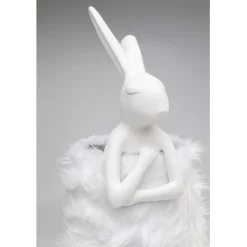 Lampe à poser Animal Rabbit Fur blanc/argenté 68cm><noscript><img width=