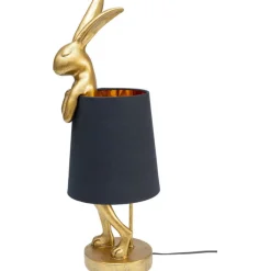 Lampe à poser Animal Rabbit doré/noir 68cm><noscript><img width=