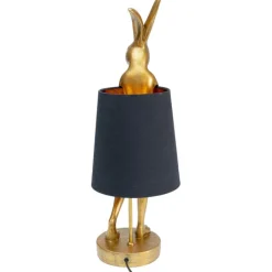 Lampe à poser Animal Rabbit doré/noir 68cm><noscript><img width=