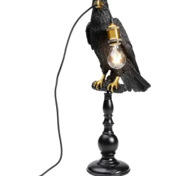 Lampe à poser Animal Sitting Crow noir mat 61cm>KARE Design Discount