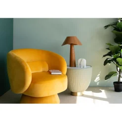 Lampe à poser Cloudy rond orange 49cm>KARE Design Best