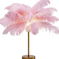 Lampe à poser Feather Palm fuchsia 60cm>KARE Design