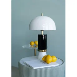 Lampe à poser Josy blanc-noir 51cm>KARE Design Discount
