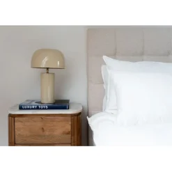 Lampe à poser Loungy écru blanc 38cm><noscript><img width=