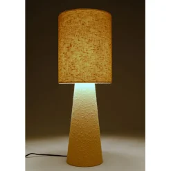 Lampe à poser Marleen beige bouclé 60cm><noscript><img width=