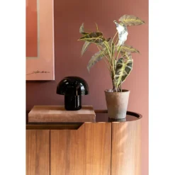Lampe à poser Mushroom Shiny noir 20cm><noscript><img width=