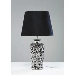 Lampe à poser Rose argente´ 57cm><noscript><img width=