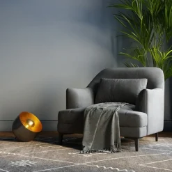 Lampe de sol Apollon Smooth Graphite Ø28cm>KARE Design Online