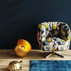 Lampe de sol Apollon Smooth doré Ø35cm>KARE Design Discount