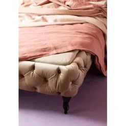 Lit Desire velours écru 160x200cm><noscript><img width=