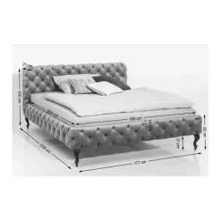 Lit Desire velvet rose 160x200cm><noscript><img width=