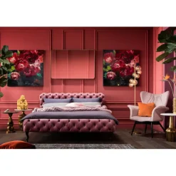 Lit Desire velvet rose 180x200cm>KARE Design Outlet