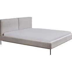Lit East Side velours cotelé gris 180x200cm><noscript><img width=