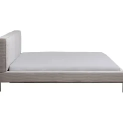 Lit East Side velours cotelé gris 180x200cm><noscript><img width=