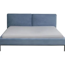 Lit East Side velours cotelé bleu 180x200cm>KARE Design Best