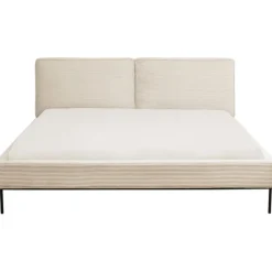 Lit East Side velours côtelé crème 180x200>KARE Design New