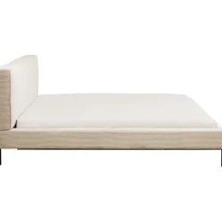Lit East Side velours côtelé crème 160x200><noscript><img width=